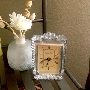 ❤️3 for$7🌹Vintage Crystal Clear Quartz Clock